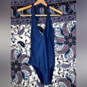 Heidi Klein scalloped one piece swimsuit L